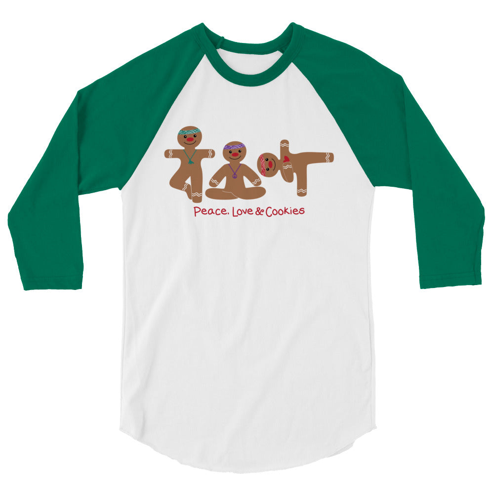 Gingerbread Yogis 3/4 Sleeve T-shirt