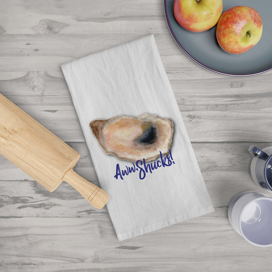 Aww Shucks! Oyster Floursack Tea Towel