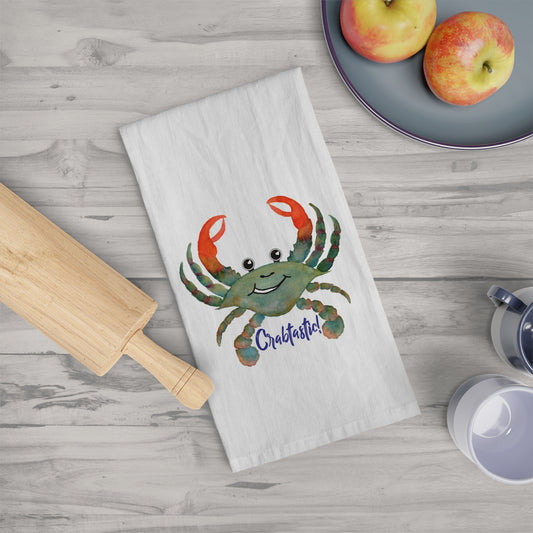 Crabtastic! Floursack Tea Towel