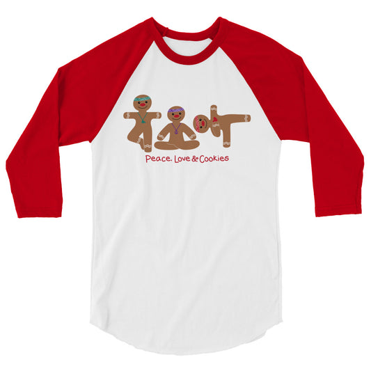 Gingerbread Yogis 3/4 Sleeve T-shirt