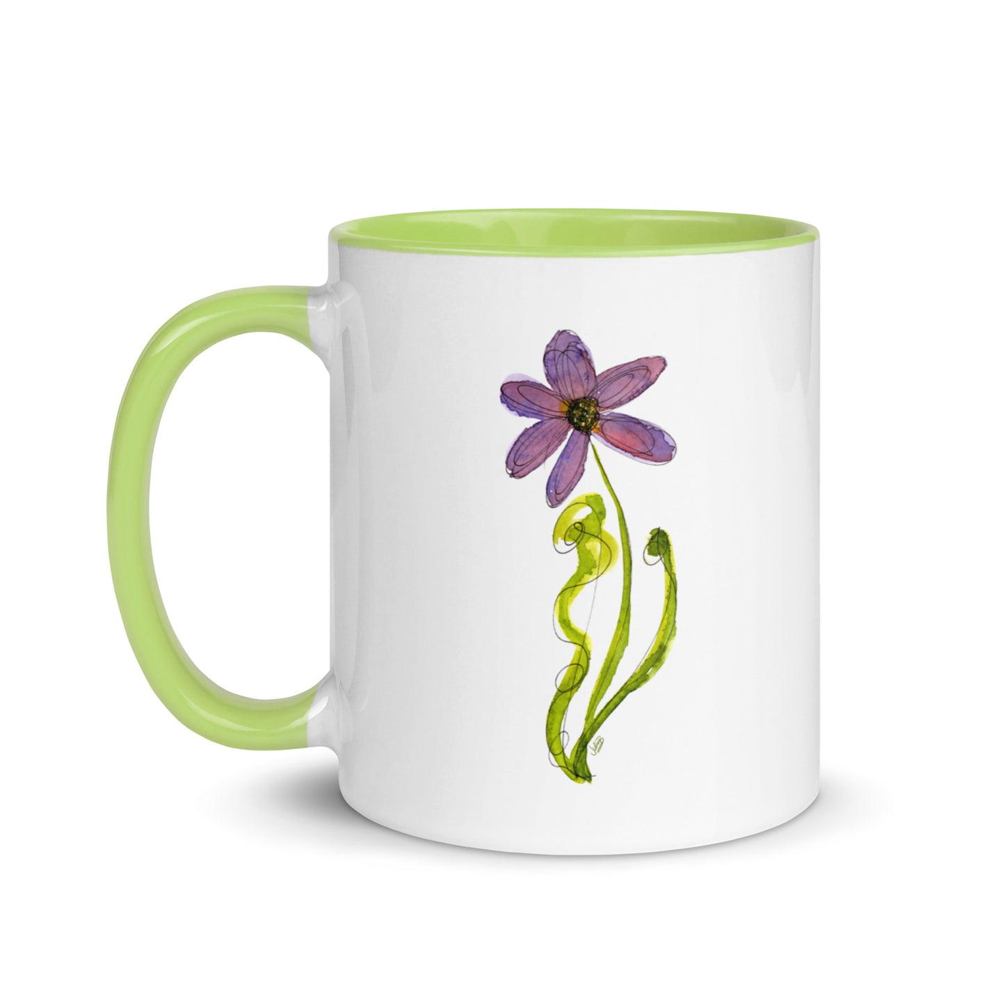 Purple Flower Mug