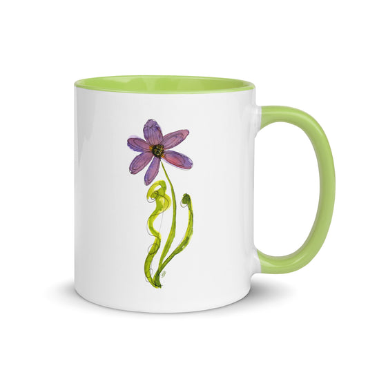 Purple Flower Mug