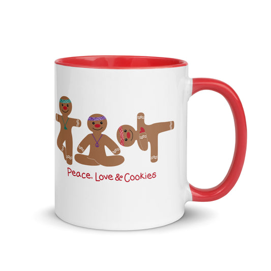 Peace Love & Cookies Gingerbread Yogis Mug